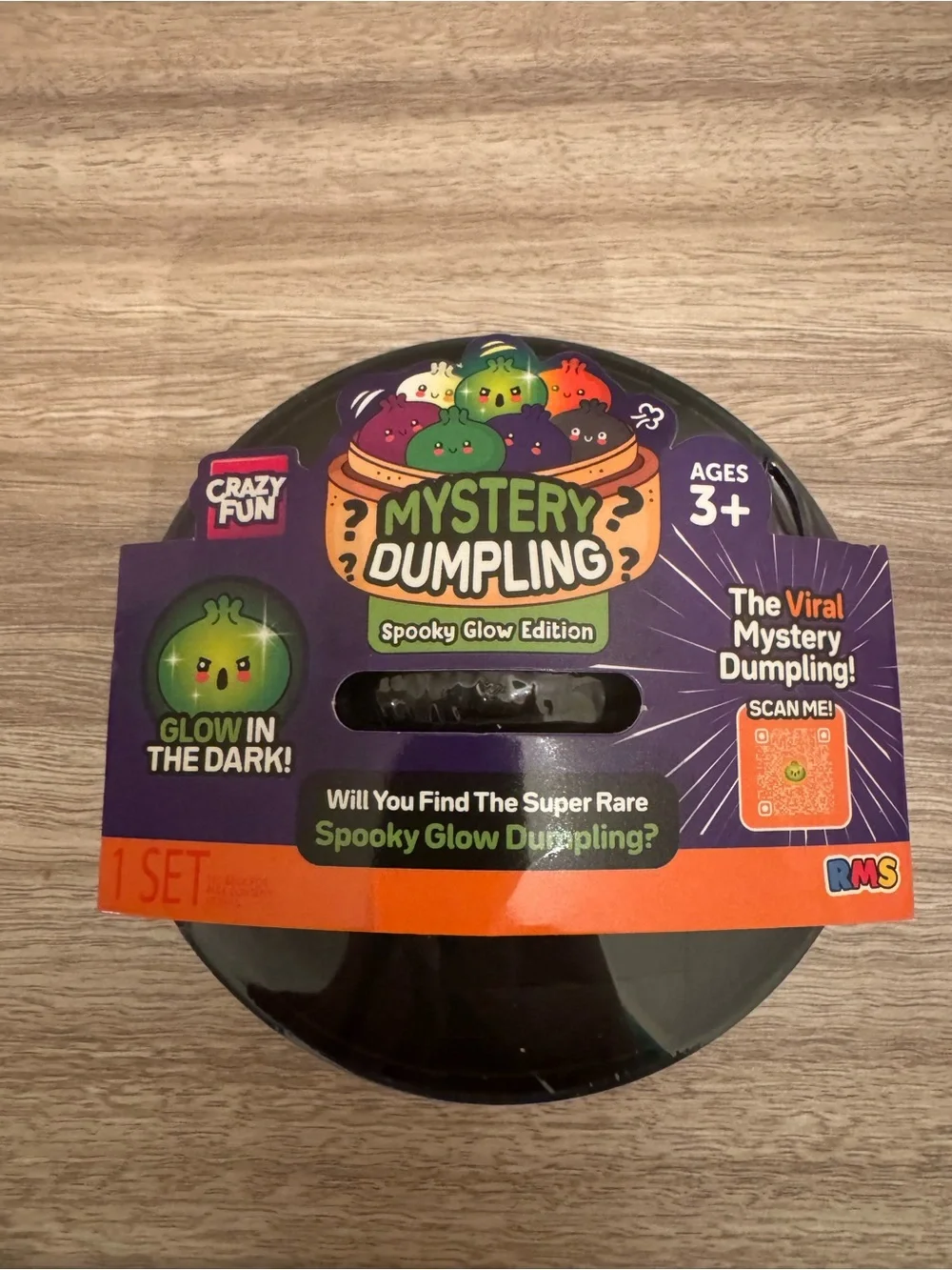Mystery Dumpling  Pork Bun, Gummi Bear & Spooky Glow Edition. Set of 3. NEW